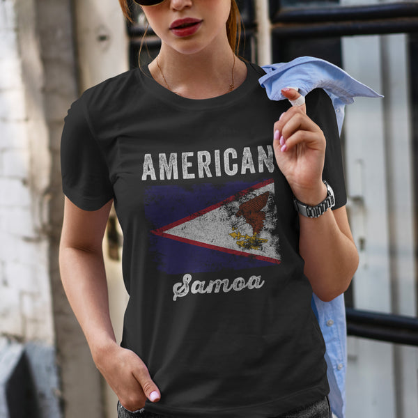 American Samoa Flag Distressed T-Shirt