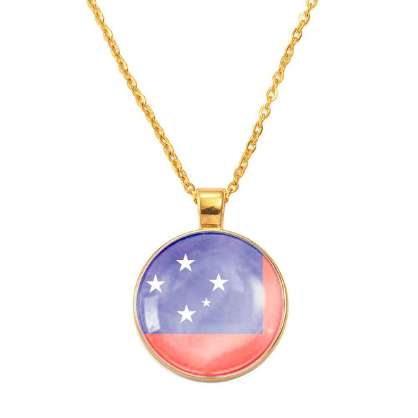 American Samoa, New Zealand, Northern Mariana Islands, Samoa, Tonga, Vanuatu Flag Necklace Collection