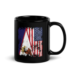 American Samoa USA Flag - Half American Mug