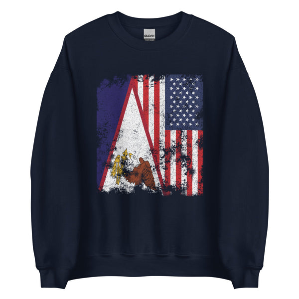 American Samoa USA Flag - Half American Sweatshirt
