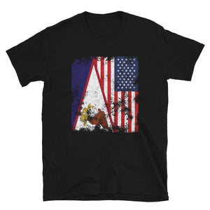 American Samoa USA Flag - Half American T-Shirt