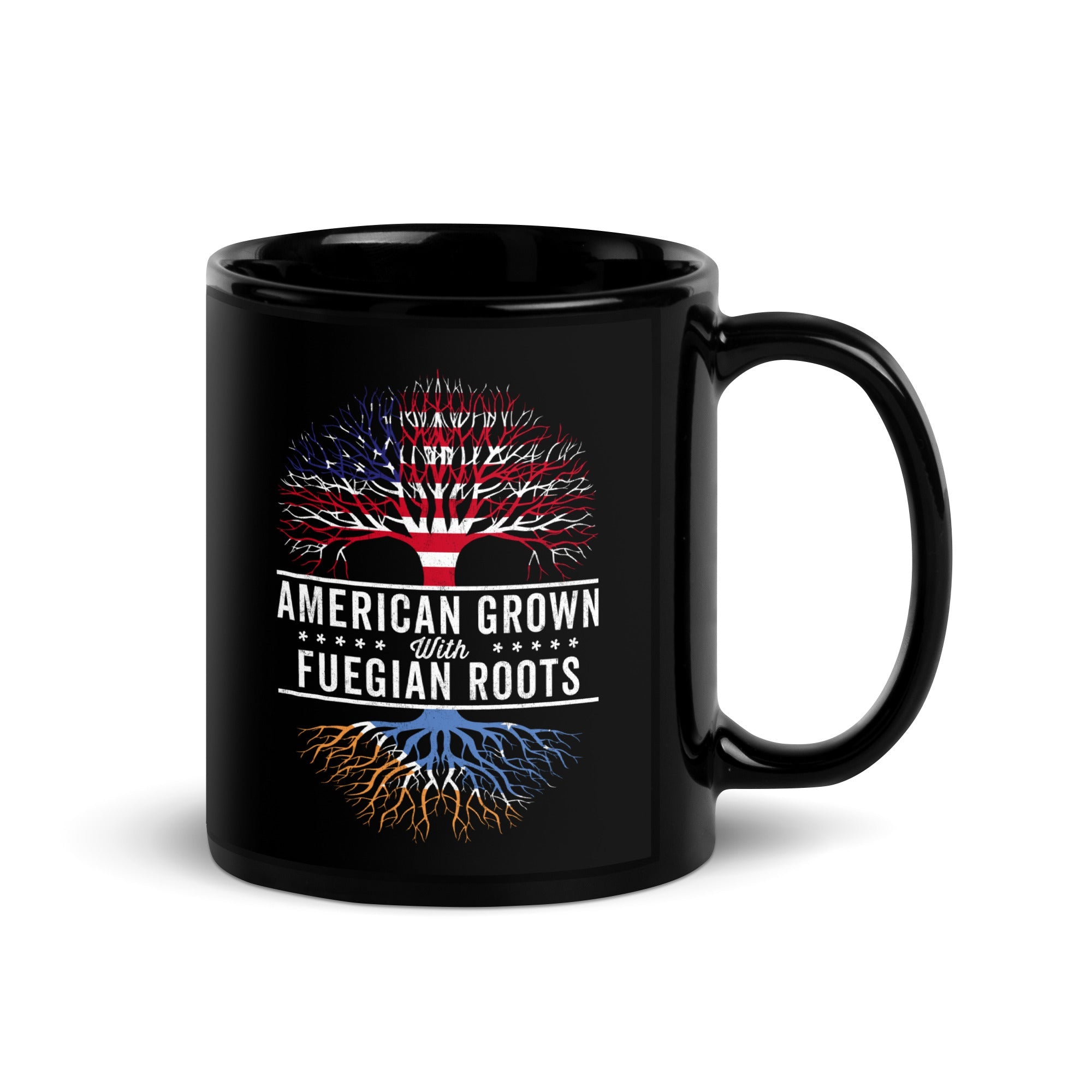 American Grown Fuegian Roots Flag Mug