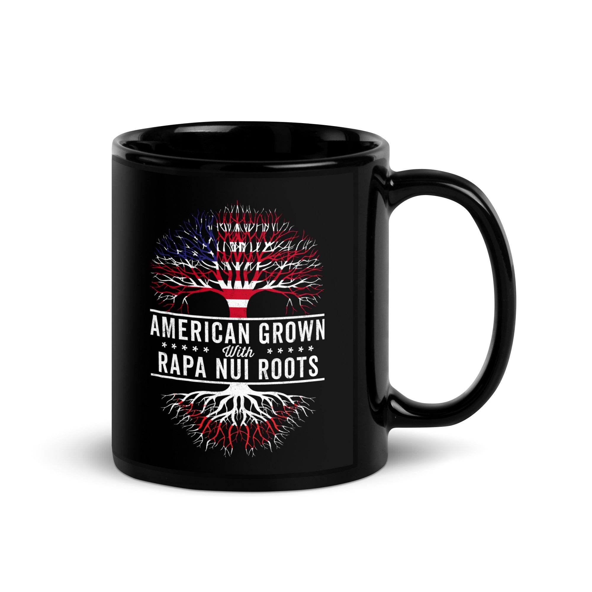 American Grown Rapa Nui Roots Flag Mug