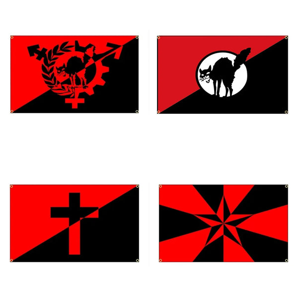 Anarchist Flags - 90x150cm(3x5ft) - 60x90cm(2x3ft) - Anarchy Flags