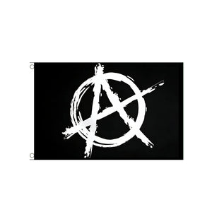 Anarchy Flag - 90x150cm(3x5ft) - 60x90cm(2x3ft) - Anarchist Flag