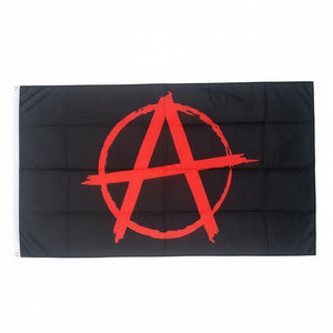 Anarchy Flag - 90x150cm(3x5ft) - 60x90cm(2x3ft) - Anarchist Flag