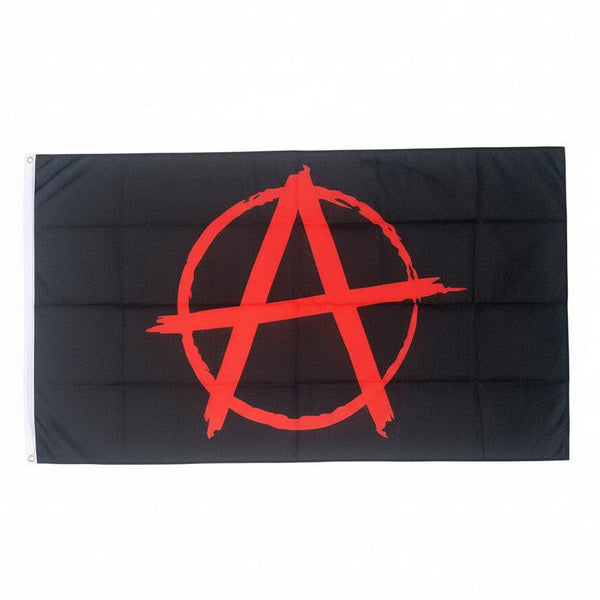 Anarchy Flag - 90x150cm(3x5ft) - 60x90cm(2x3ft) - Anarchist Flag