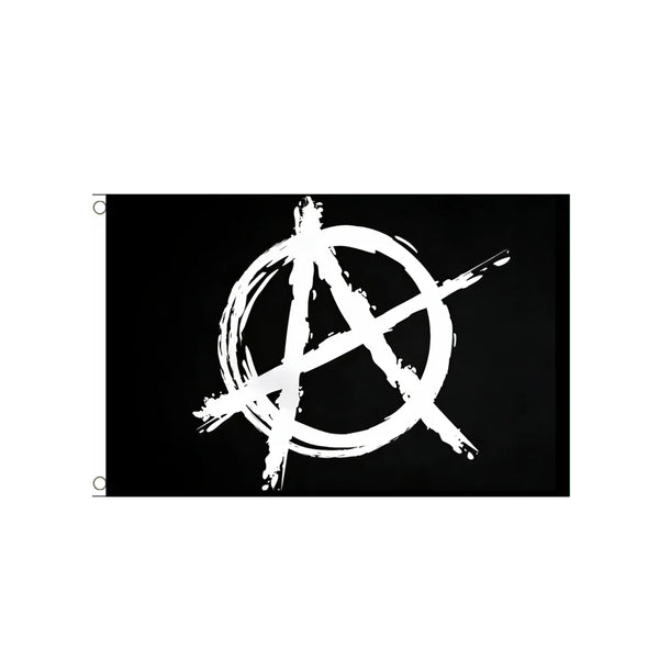Anarchy Flag - 90x150cm(3x5ft) - 60x90cm(2x3ft) - Anarchist Flag