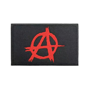 Anarchy Flag Patch - Iron On/Hook & Loop Patch