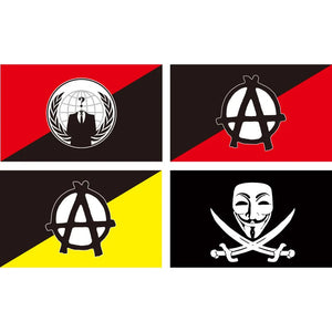 Anarchy Flags - 90x150cm(3x5ft) - 60x90cm(2x3ft) - Anarchist Flags