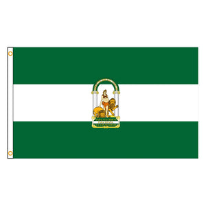 Andalusia Flag - 90x150cm(3x5ft) - 60x90cm(2x3ft)
