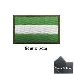 Andalusia Flag Patch - Iron On/Hook & Loop Patch