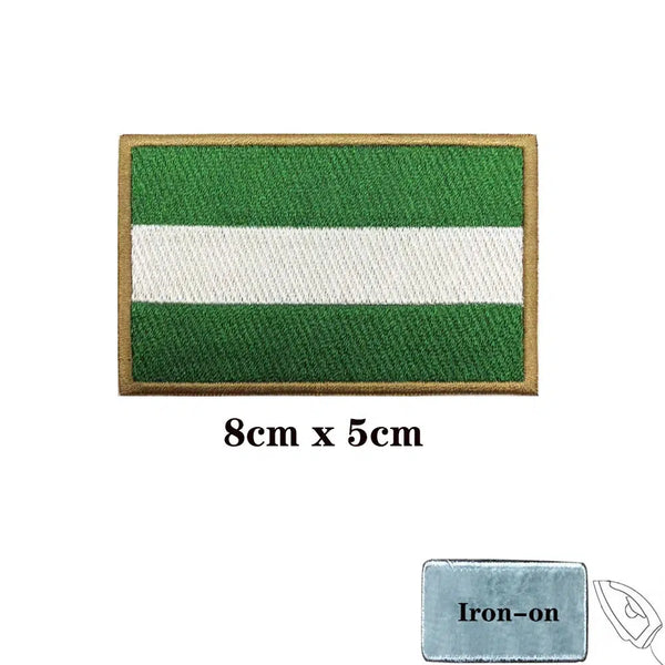 Andalusia Flag Patch - Iron On/Hook & Loop Patch