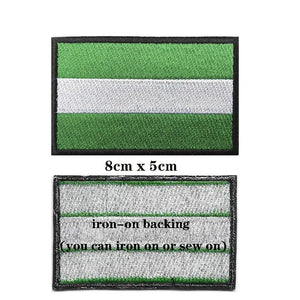 Andalusia Flag Patch - Iron On/Hook & Loop Patch