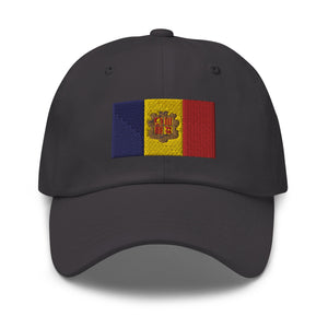 Andorra Flag Cap - Adjustable Embroidered Dad Hat