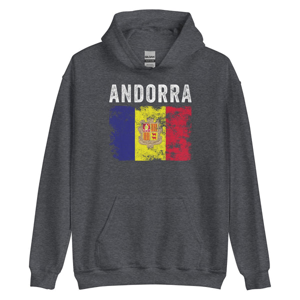 Andorra Flag Distressed - Andorran Flag Hoodie