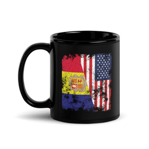 Andorra USA Flag - Half American Mug