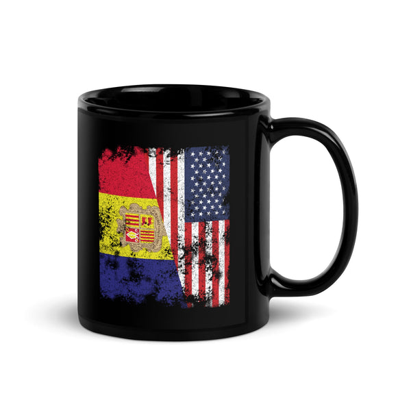 Andorra USA Flag - Half American Mug