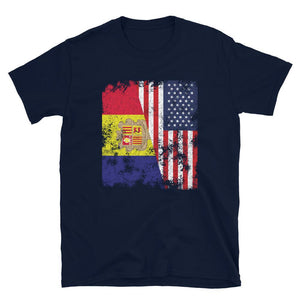 Andorra USA Flag - Half American T-Shirt