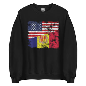 Andorra USA Flag Sweatshirt