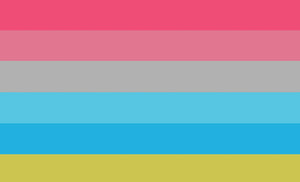 Androgyne Pride Flag - 90x150cm(3x5ft) - 60x90cm(2x3ft) - LGBTQIA2S+