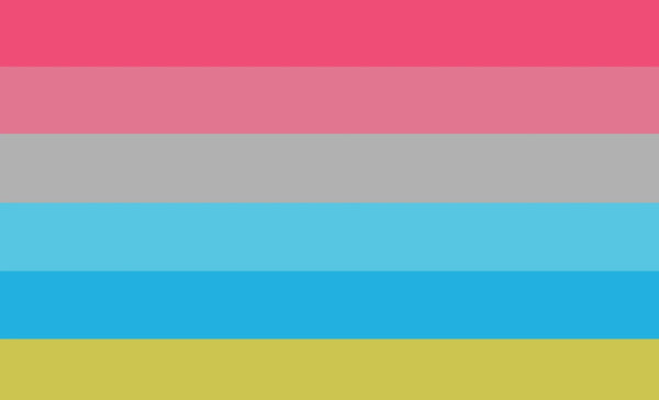 Androgyne Pride Flag - 90x150cm(3x5ft) - 60x90cm(2x3ft) - LGBTQIA2S+