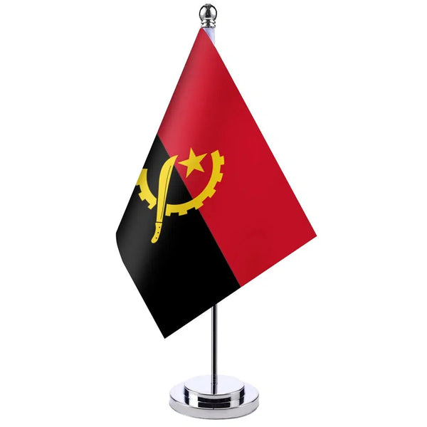 Angola Desk Flag - Small Office Table Flag