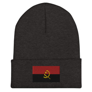 Angola Flag Beanie - Embroidered Winter Hat