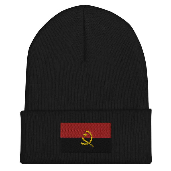 Angola Flag Beanie - Embroidered Winter Hat