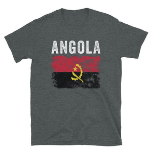 Angola Flag Distressed - Angolan Flag T-Shirt