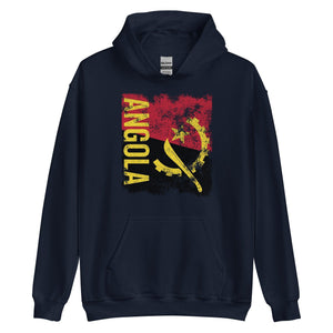 Angola Flag Distressed Hoodie