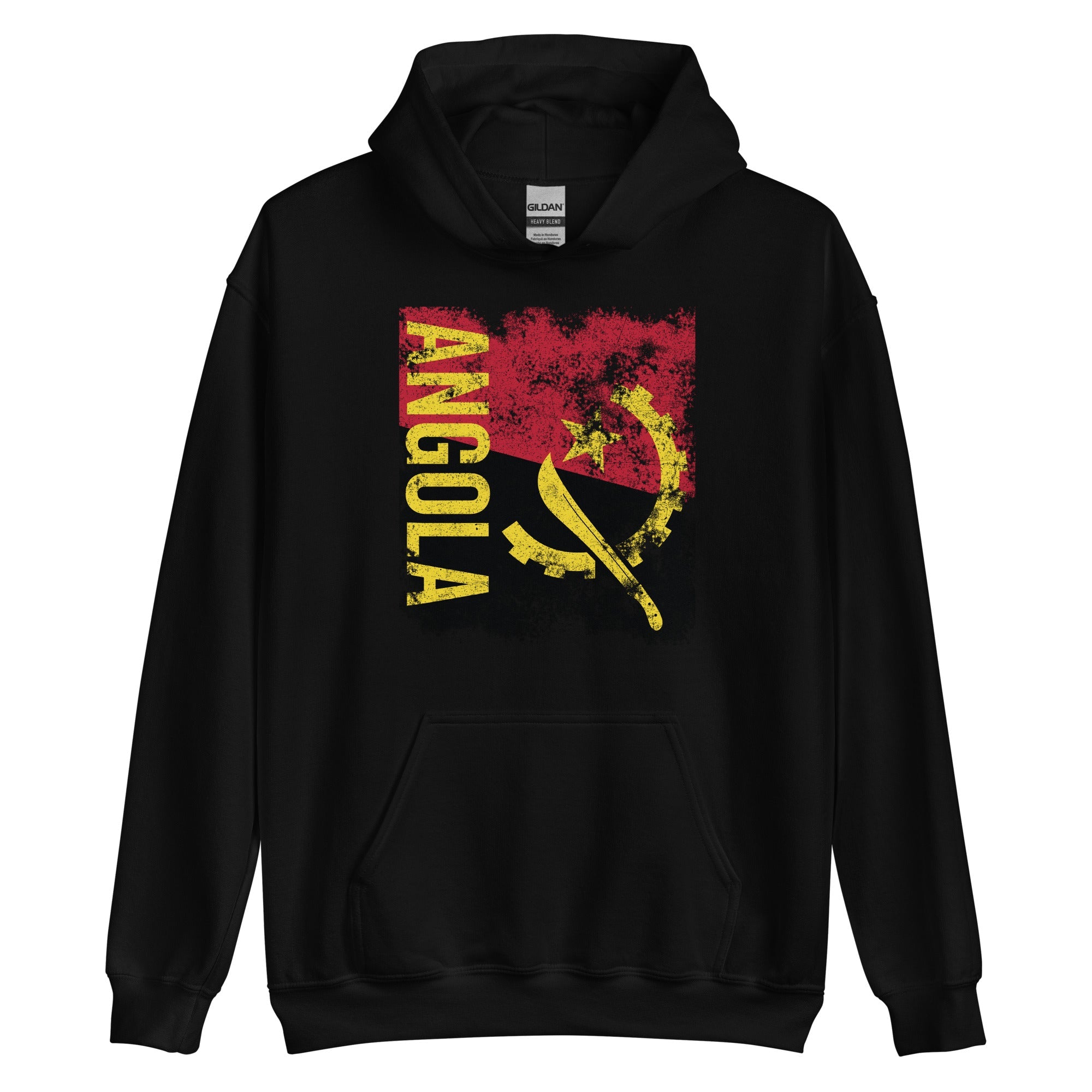 Angola Flag Distressed Hoodie