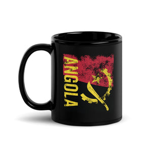 Angola Flag Distressed Mug