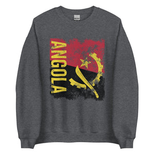 Angola Flag Distressed Sweatshirt