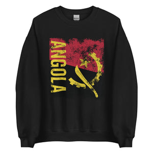 Angola Flag Distressed Sweatshirt