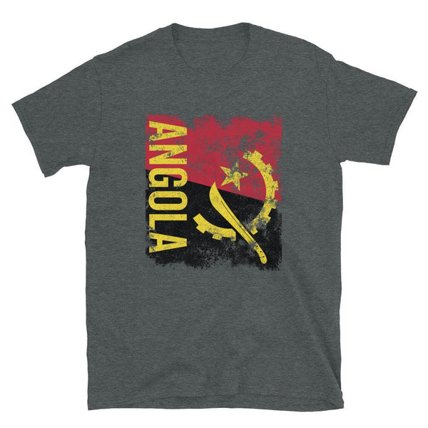 Angola Flag Distressed T-Shirt