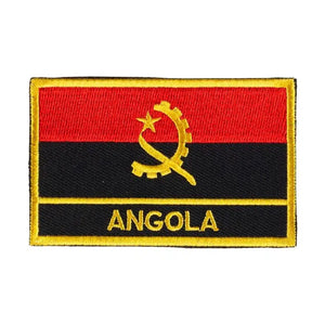 Angola Flag Patch - Sew On/Iron On Patch