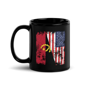 Angola USA Flag - Half American Mug