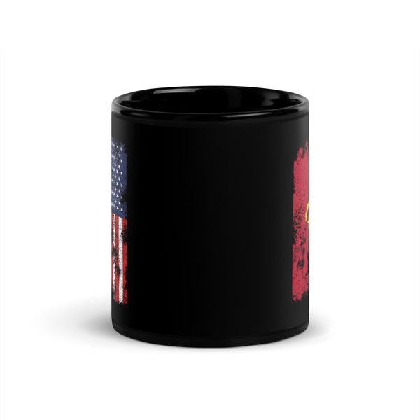 Angola USA Flag - Half American Mug