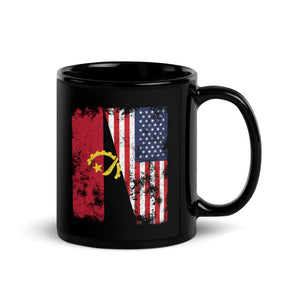 Angola USA Flag - Half American Mug