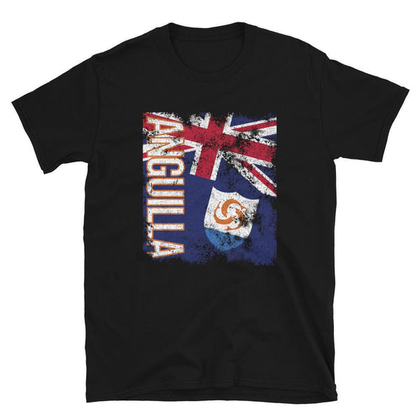Anguilla Flag Distressed T-Shirt