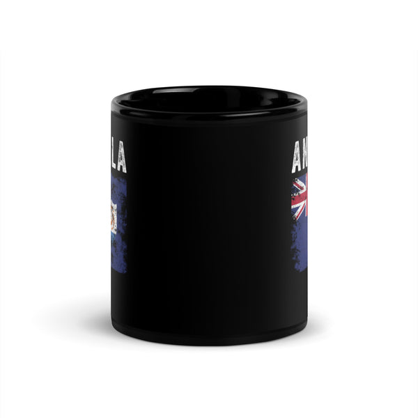 Anguilla Flag distressed Anguillan Flag Mug