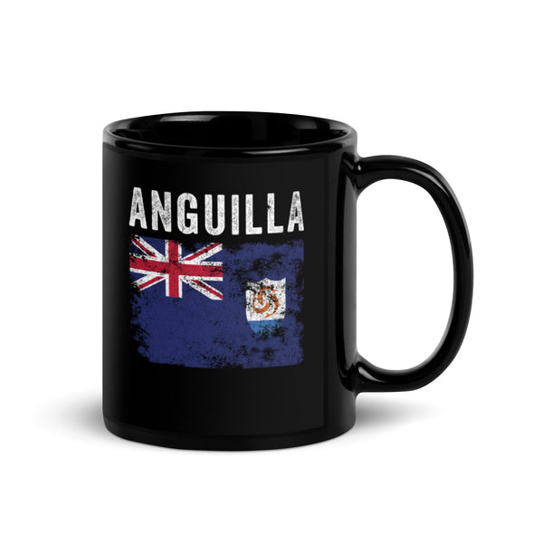 Anguilla Flag distressed Anguillan Flag Mug