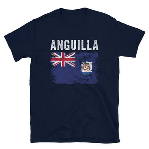 Anguilla Flag distressed Anguillan Flag T-Shirt