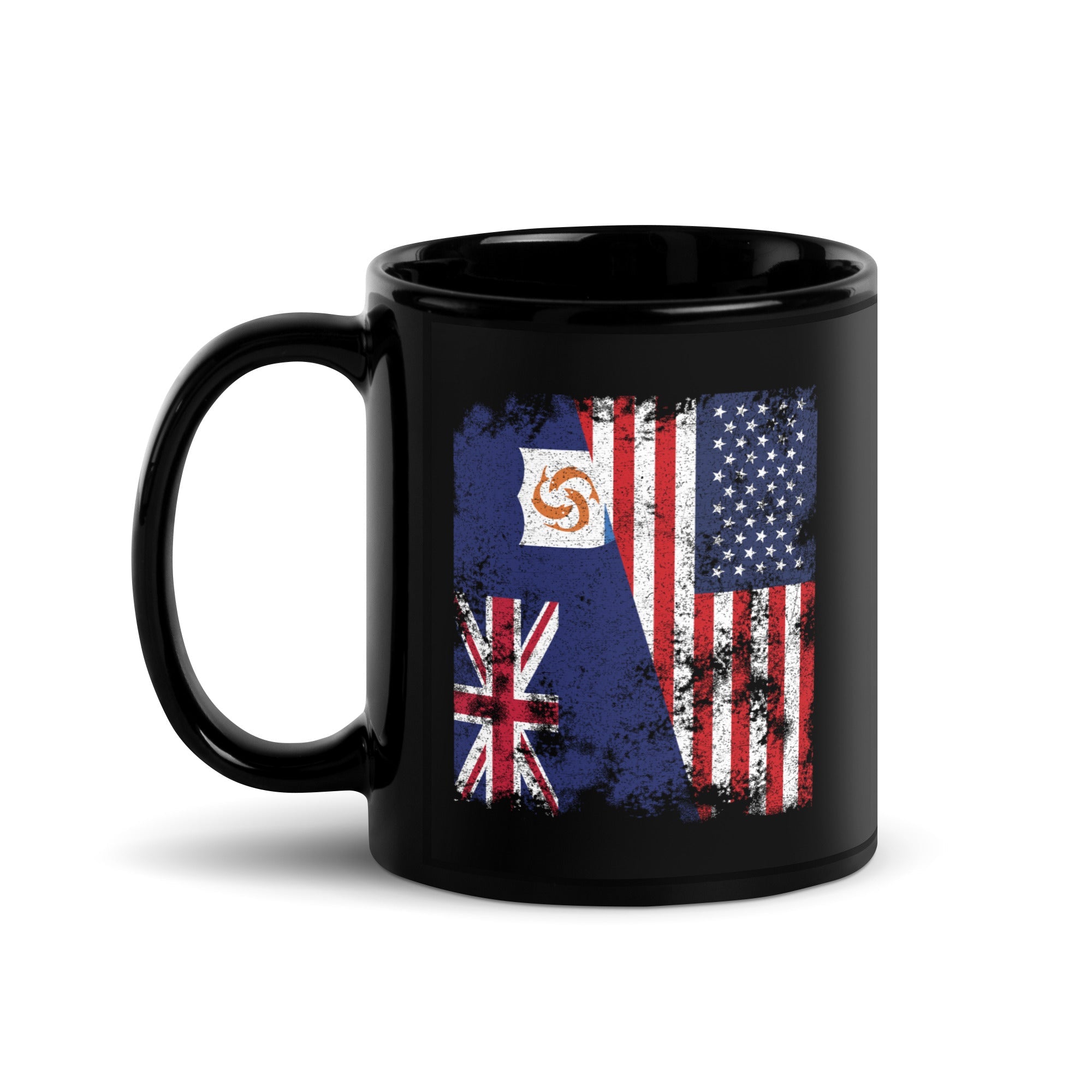 Anguilla USA Flag - Half American Mug