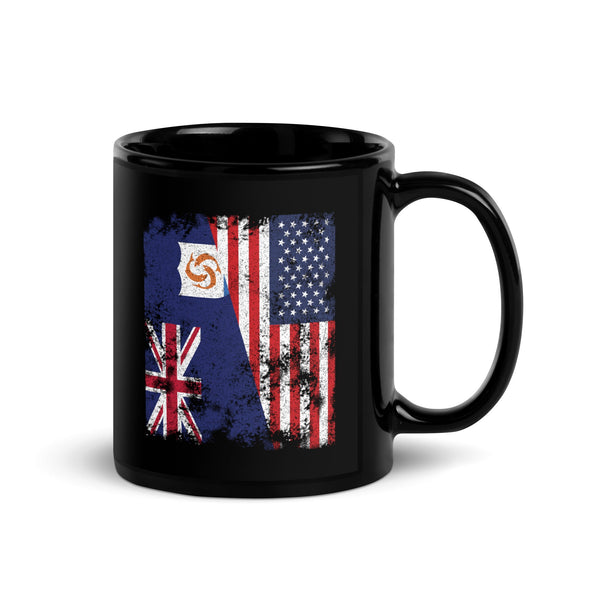 Anguilla USA Flag - Half American Mug