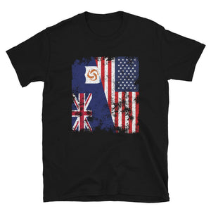 Anguilla USA Flag - Half American T-Shirt