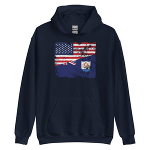 Anguilla USA Flag Hoodie