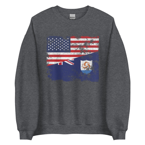 Anguilla USA Flag Sweatshirt