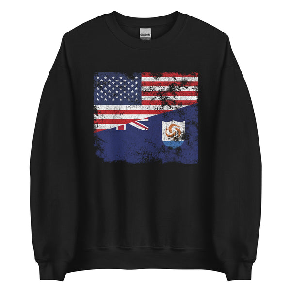 Anguilla USA Flag Sweatshirt